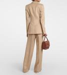 Шелковый блейзер stephanie Gabriela Hearst, бежевый - фото 3