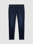 Брюки Bleaker Slim Fit из потертого денима Reiss, Washed Dark Indigo - фото 3