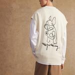 Wade Collection Жилет мужской, белый Lining, кремовый - фото 4