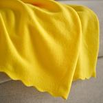 Плед IKEA, 130x170 см, желтый - фото 2