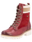 Ботильоны на шнуровке REMONTE, темно-красный - фото