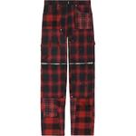 Клетчатые брюки Givenchy, красный - фото