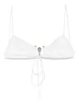 Топ бикини Ruched Orbit Christopher Esber, белый - фото