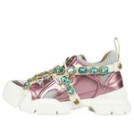 Кроссовки flashtrek 'pink crystals' Gucci, розовый - фото