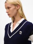 Вязаный жилет Karl Lagerfeld, Night Blue - фото 5