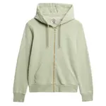 Толстовка Superdry Essential Logo full zip, зеленый - фото