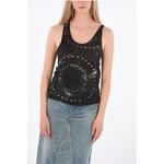 Блестящая майка GALAXY Saint Laurent, Black - фото