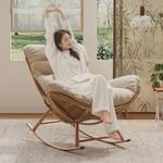 Fantasy Кресло-качалка из ротанга с серой рамой - фото 4