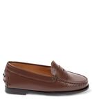 Кожаные лоферы Tod'S Junior, коричневый - фото 4
