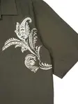 Рубашка с вышивкой пейсли COMMAS, зеленый - фото 3