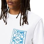 Футболка Loewe с анаграммой и поддельным карманом, белый - фото 5