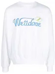 Толстовка с логотипом We11done, белый - фото