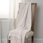 Вязаный плед Rizzy Home Linda, серый - фото 2