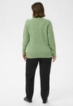 Джемпер Kaffe Curve KCNIELA V-NECK PULLOVER, Sea Spray Melange/Green - фото 3