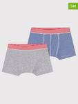 Боксеры PETIT BATEAU, синий/серый - фото