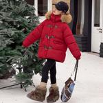 Детская утепленная куртка с капюшоном PROTECTCAMEL, red - фото 4