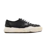 Кроссовки Maison Mihara Yasuhiro Baker OG Sole Studded Paint Canvas Low 'Triple Black' - фото
