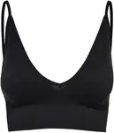 Only бюстье "ONLVICKY RIB SEAMLESS V-образным вырезом TOP NOOS", черный - фото 3