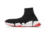 Кроссовки Balenciaga Speed 2.0 Sneaker 'Black Red', черный - фото 3