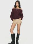 Свитер Pull&Bear, Wine Red - фото 4