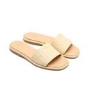 Кожаные тапочки много Aigner, желтый - фото 3