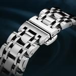 KANGOL Часы Quartz Movement Metal Strap Watch Men's Watch Black Dial, Silver Case White Dial - фото 9