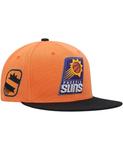 Мужская оранжево-черная кепка Phoenix Suns Side Core 2.0 Snapback Mitchell & Ness - фото 5