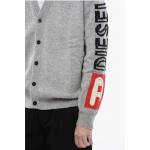 Серый шерстяной кардиган Diesel, Gray - фото 3