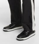 Кожаные кроссовки Downtown logo Prada, черный - фото 4