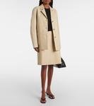 Кожаная юбка миди Toteme, Peanut - фото 5