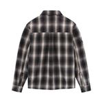 Рубашка Rhude Racing Logo Printed Checked Shirt, Black/Grey - фото 2
