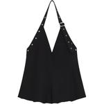 WE11DONE Женский черный топ Tank Top - фото 4