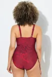 Купальник с морским принтом Ulla Popken, Ruby Red - фото 2