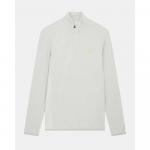 Свитер Lyle & Scott Tonal Eagle Half Zip, белый - фото 3