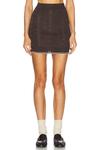 Мини-юбка Amiri, Brown - фото