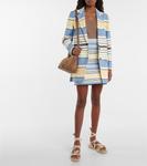 Полосатый хлопковый блейзер Stallo Max Mara, Bianco - фото 2