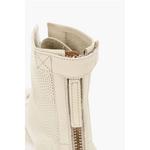 Боевые ботинки из перфорированной кожи с молнией сзади Woolrich, Beige - фото 4