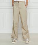 Брюки женские Karl Lagerfeld Icon свободного кроя хлопковые, бежевый - фото