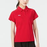 Футболка поло женская красная Under Armour - фото 3
