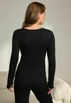 Топ Next Long sleeved top, Black - фото 3