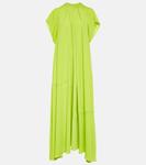 Плиссированное платье Mm6 Maison Margiela, зеленый - фото