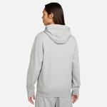 Толстовка Nike Club Pullover Hoodie 'Light Grey', серый - фото 2
