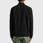 Куртка garment dyed zip shirt overshirt 'black' Stone Island, черный - фото 4