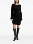 Платье мини с длинными рукавами Guess Usa, черный - фото 2