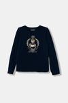 Детский лонгслив Guess, темно-синий - фото