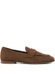 Замшевые мокасины Prada, коричневый - фото