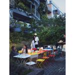 Складной стол SUNDSÖ IKEA, 65x65, темно-синий - фото 2