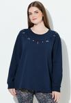 Толстовка Ulla Popken Sweatshirt, Marine/Dark Blue - фото
