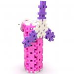 СТРОИТЕЛЬНЫЕ БЛОКИ Вафли MELI Basic Constructor Pink Travel Box 1000 - фото 5
