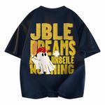 Футболка унисекс JINBEILE, белый/красный - фото 3